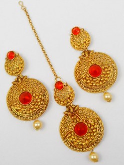 Earring Maang Tikka Set